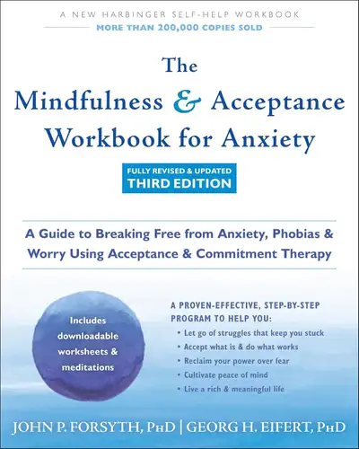 The Mindfulness and Acceptance Workbook for Anxiety book cover